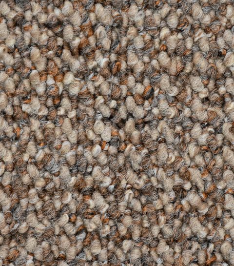Cognac Loop carpet, close-up of the pile