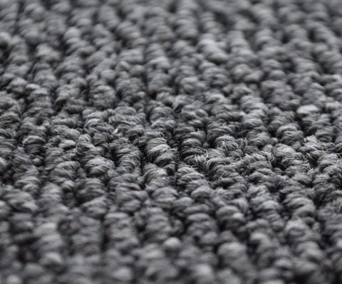 Grey Loop carpet, close-up from an angle